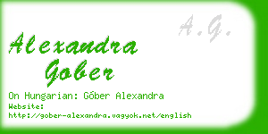 alexandra gober business card